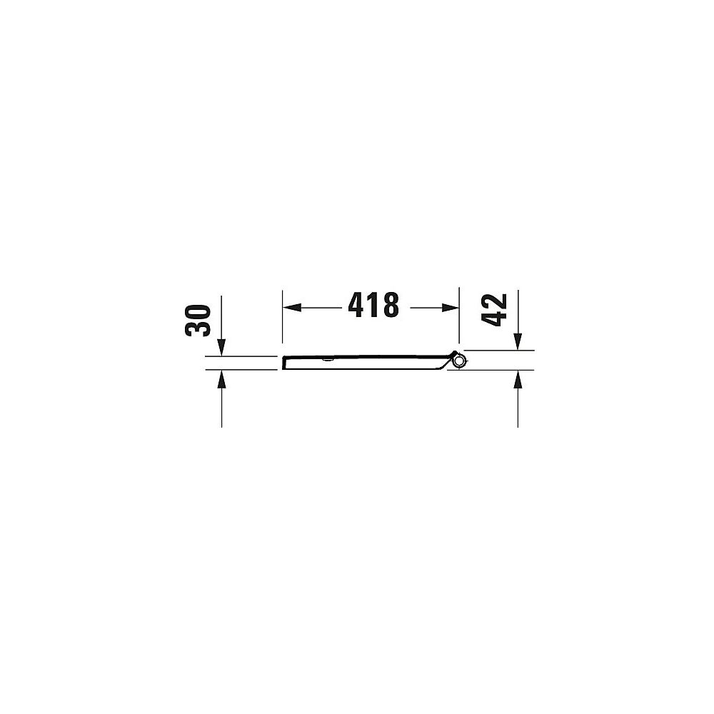 Duravit No.1 WC-Sitz rechteckig Weiß Hochglanz, 369x42x433mm, ohne Absenkautomatik... DURAVIT-0026110000 4053424981895 (Abb. 23)