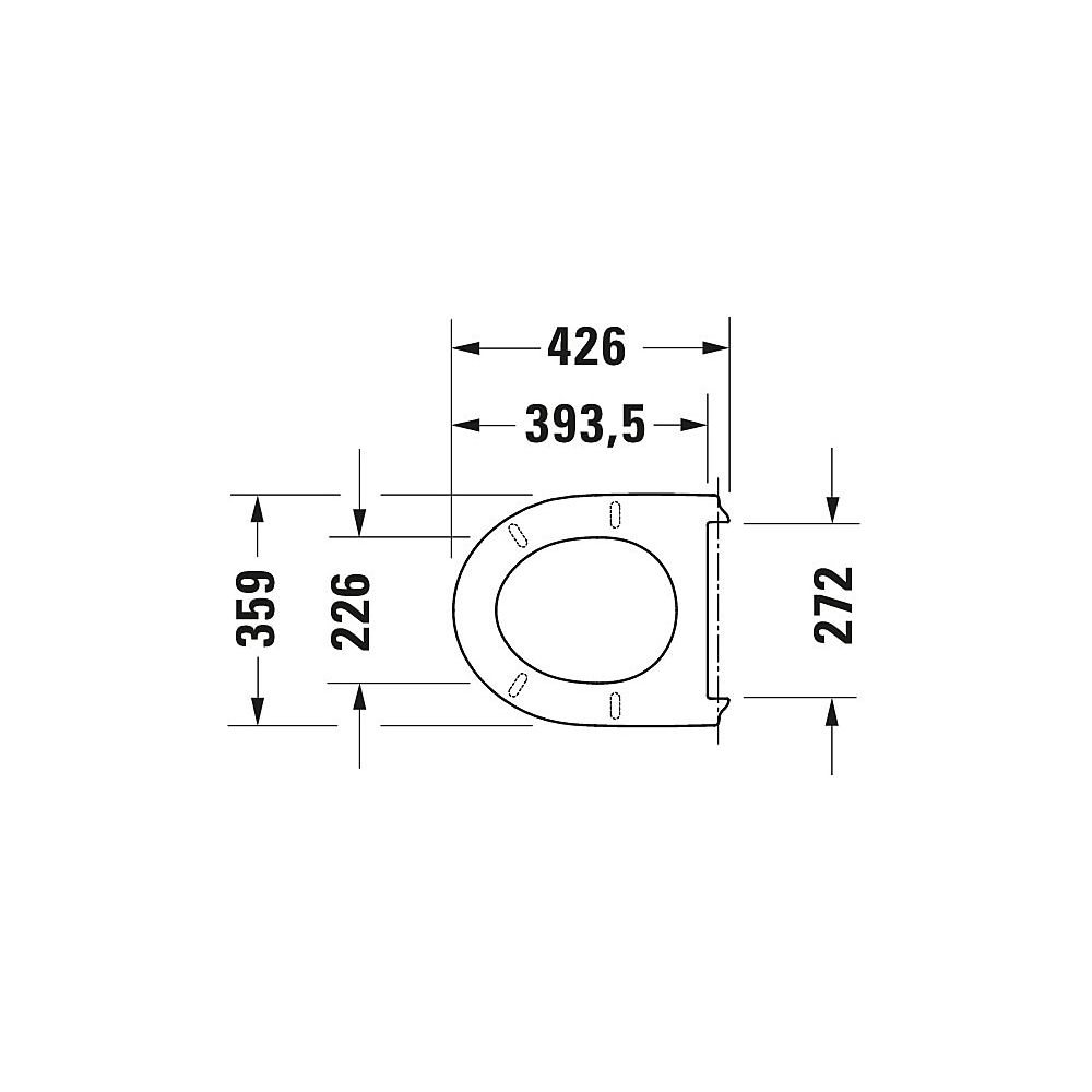 Duravit No.1 WC-Sitz rechteckig Weiß Hochglanz, 369x42x433mm, mit Absenkautomatik,... DURAVIT-0026190000 4053424981901 (Abb. 22)