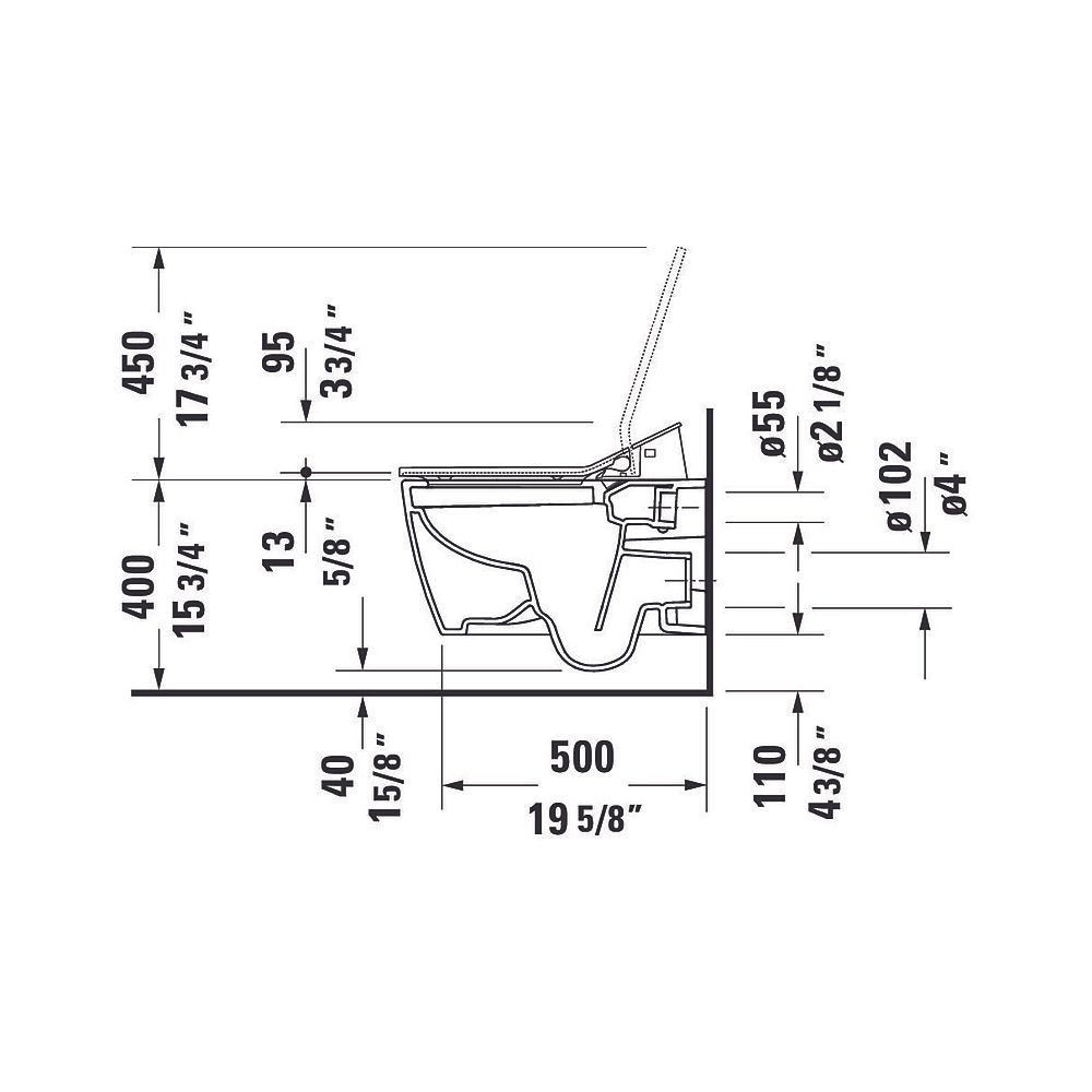 Duravit SensoWash Slim Dusch-WC 539x373mm, Weiß, Absenkautomatik, Fernbedien... DURAVIT-611000002304300 4053424688756 (Abb. 126)