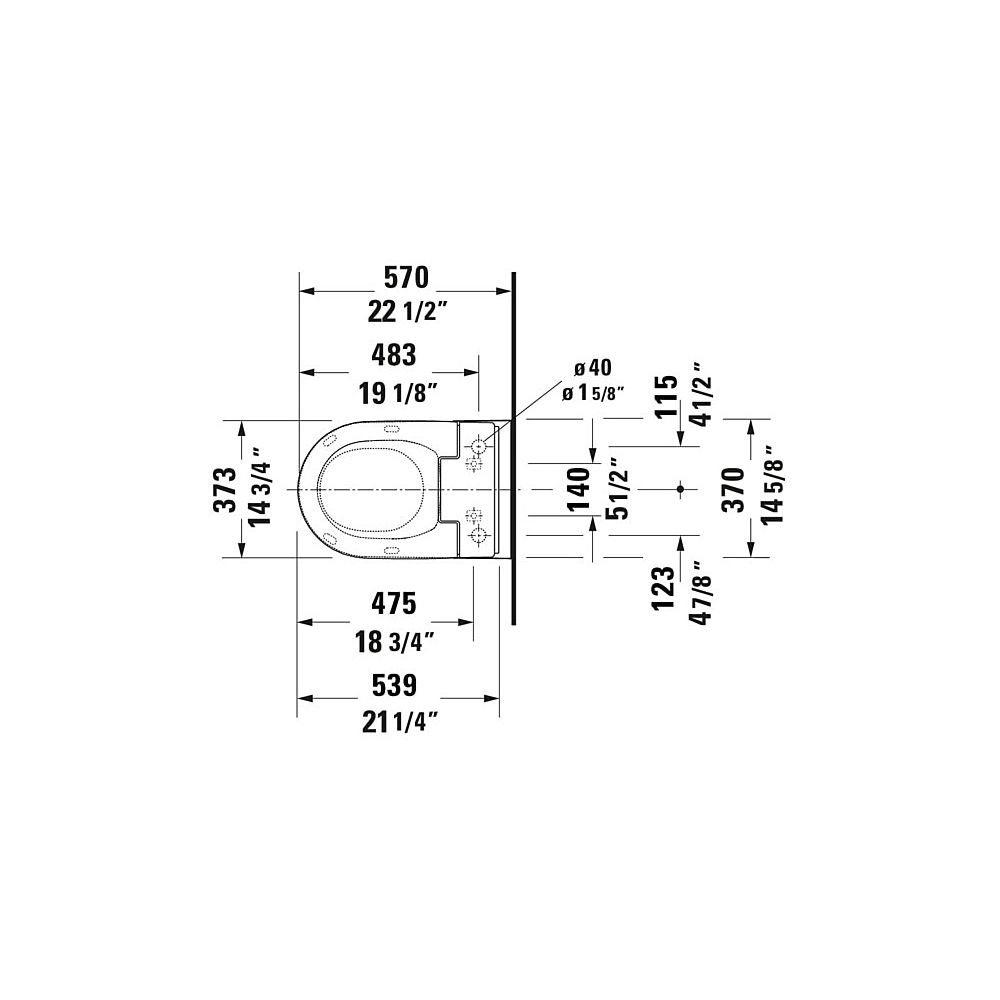 Duravit SensoWash Slim Dusch-WC 539x373mm, Weiß, Absenkautomatik, Fernbedien... DURAVIT-611000002304300 4053424688756 (Abb. 128)