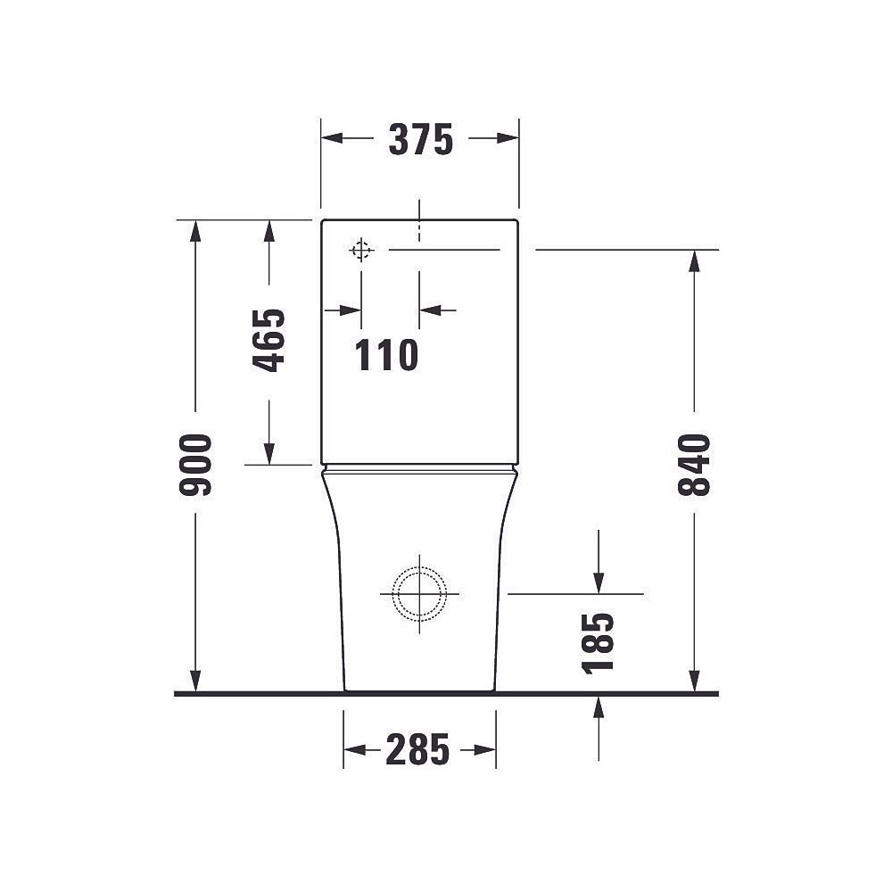 Duravit White Tulip Stand WC für Kombination 650x360x420mm, Weiß Hochglanz, Wonde... DURAVIT-21970900001 4053424894850 (Abb. 16)