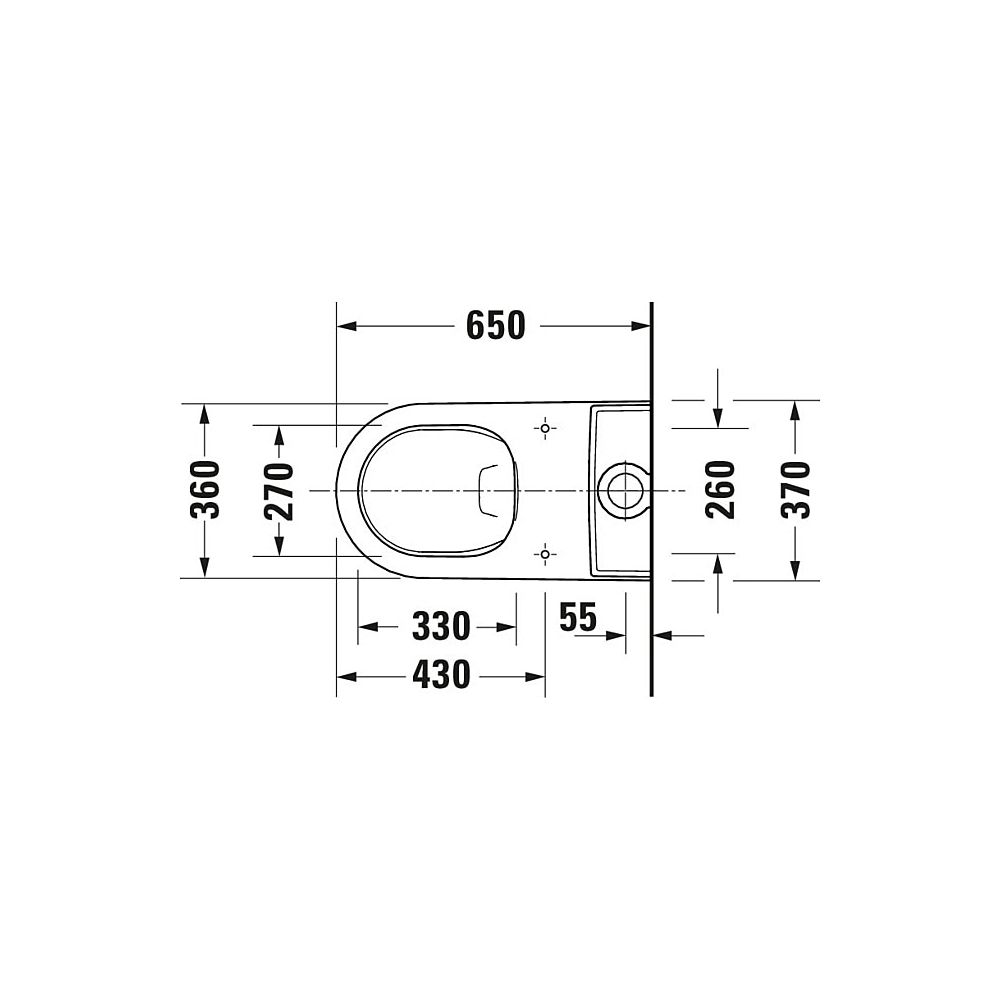 Duravit White Tulip Stand WC für Kombination 650x360x420mm, Weiß Hochglanz, Wonde... DURAVIT-21970900001 4053424894850 (Abb. 17)