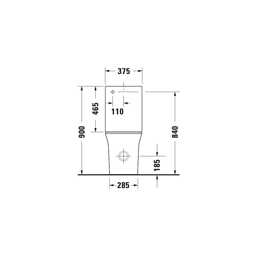 Duravit White Tulip Stand WC für Kombination 650x360x420mm, Weiß Hochglanz, Wonde... DURAVIT-21970900001 4053424894850 (Abb. 19)