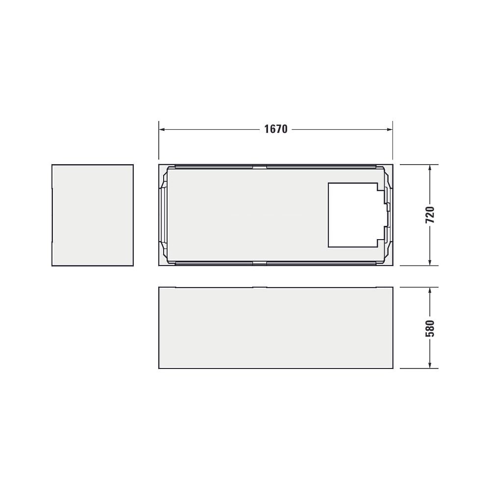Duravit D-Neo Badewanne 485x750x1700mm, 234l, Weiß glänzend, Rechteckig, Einb... DURAVIT-700479000000000 4063382130259 (Abb. 23)