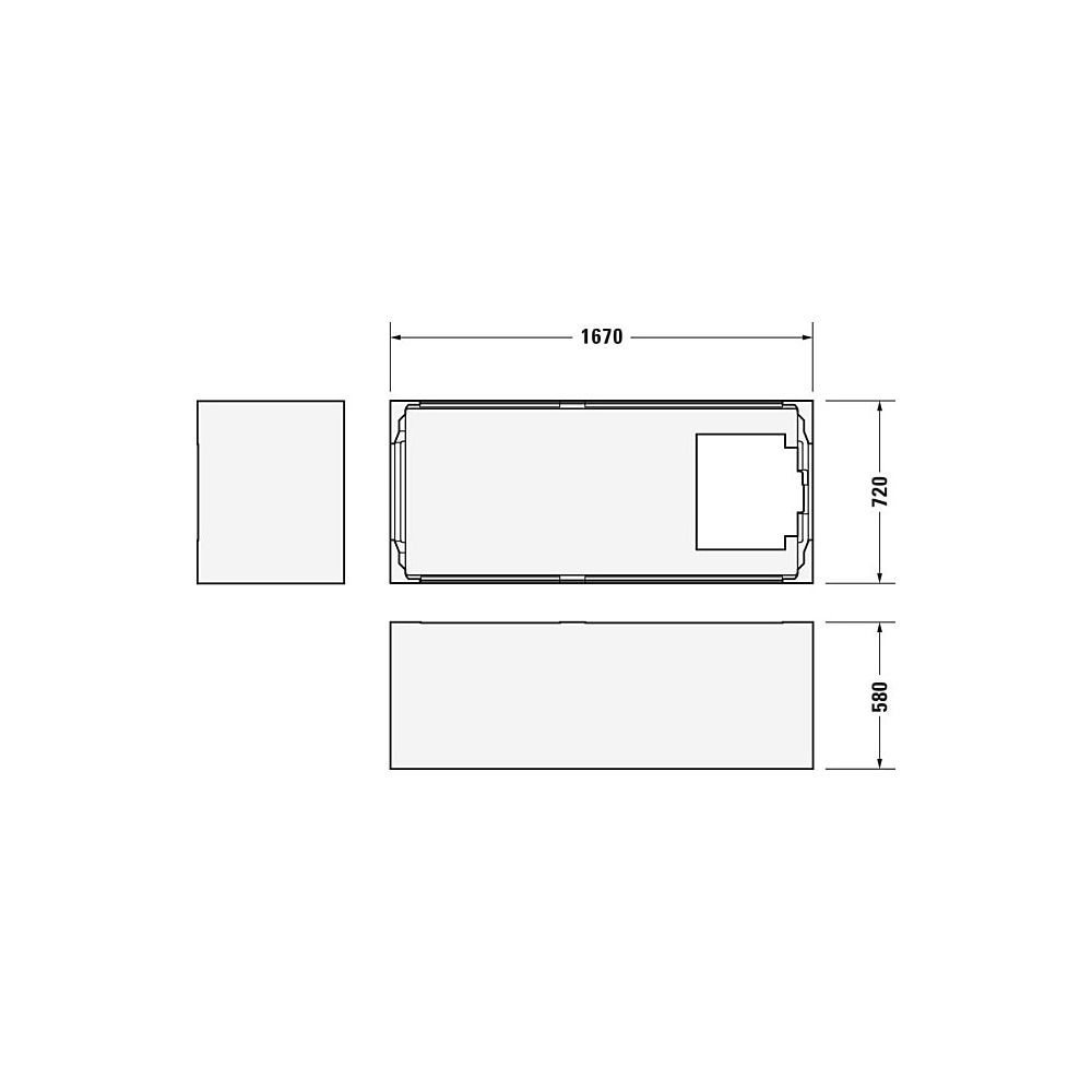 Duravit D-Neo Badewanne 485x750x1700mm, 234l, Weiß glänzend, Rechteckig, Einb... DURAVIT-700479000000000 4063382130259 (Abb. 24)