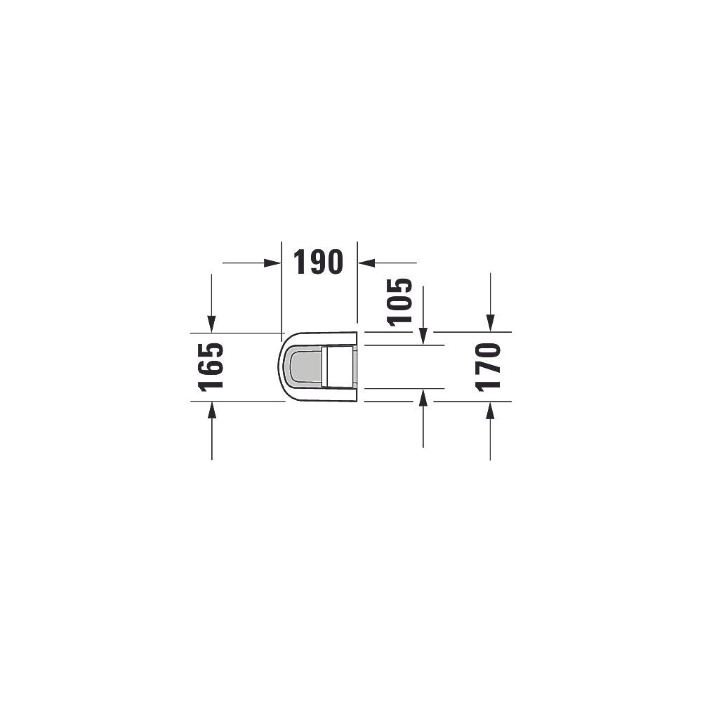 Duravit D-Neo Standsäule aus Keramik 190x170x720mm, Weiß Hochglanz, bodenstehend... DURAVIT-0858420000 4063382174253 (Abb. 2)