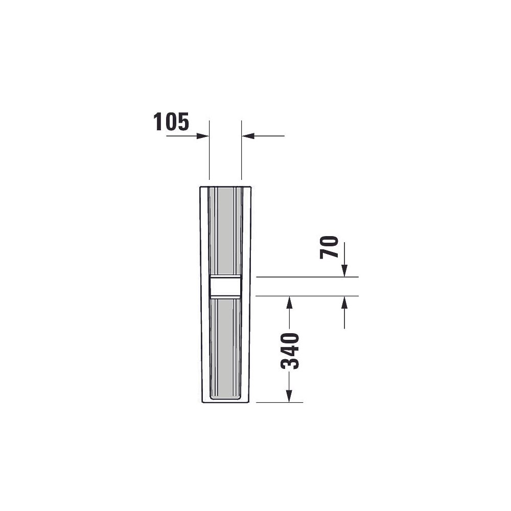 Duravit D-Neo Standsäule aus Keramik 190x170x720mm, Weiß Hochglanz, bodenstehend... DURAVIT-0858420000 4063382174253 (Abb. 3)