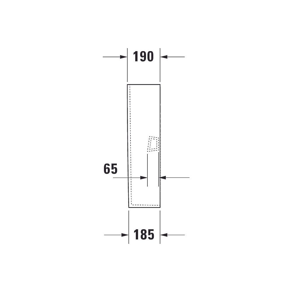 Duravit D-Neo Standsäule aus Keramik 190x170x720mm, Weiß Hochglanz, bodenstehend... DURAVIT-0858420000 4063382174253 (Abb. 4)