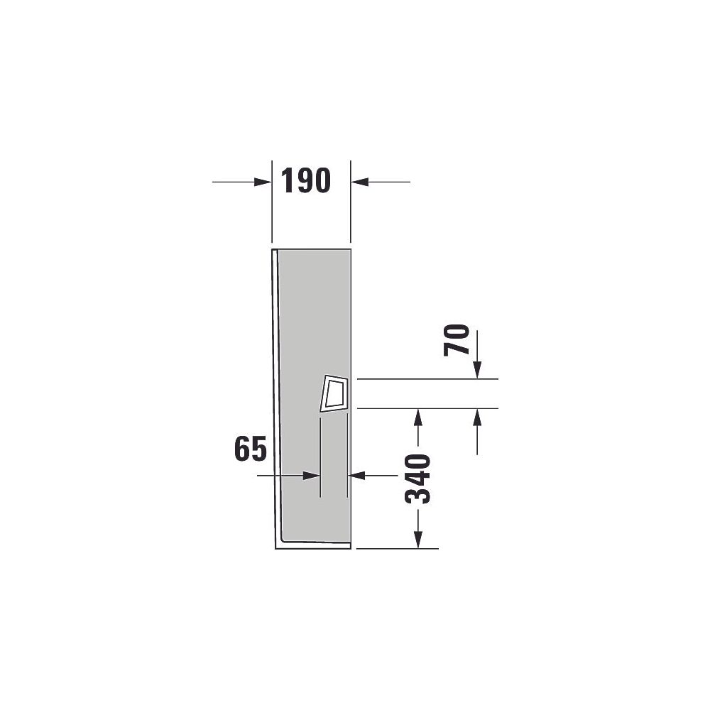 Duravit D-Neo Standsäule aus Keramik 190x170x720mm, Weiß Hochglanz, bodenstehend... DURAVIT-0858420000 4063382174253 (Abb. 5)