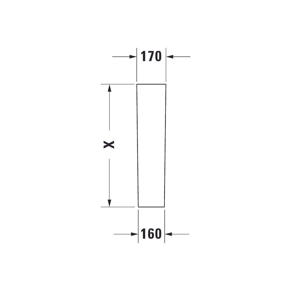 Duravit D-Neo Standsäule aus Keramik 190x170x720mm, Weiß Hochglanz, bodenstehend... DURAVIT-0858420000 4063382174253 (Abb. 6)