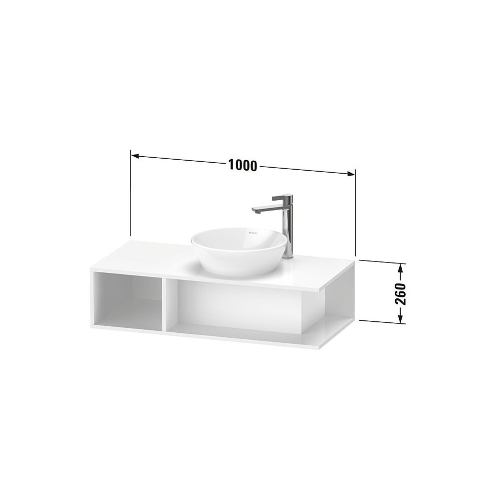 Duravit D-Neo Konsolenwaschtischunterbau wandh. 480x1000x260mm, Compact, Natur Eic... DURAVIT-DE493903030 4063382165954 (Abb. 5)