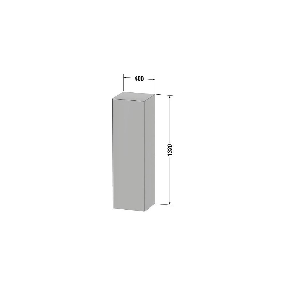 Duravit White Tulip Halbhochschrank Lack 360x400x1320mm Graphit Hochglanz, 1 Tür R... DURAVIT-WT1332RH1H1 4063382122759 (Abb. 2)