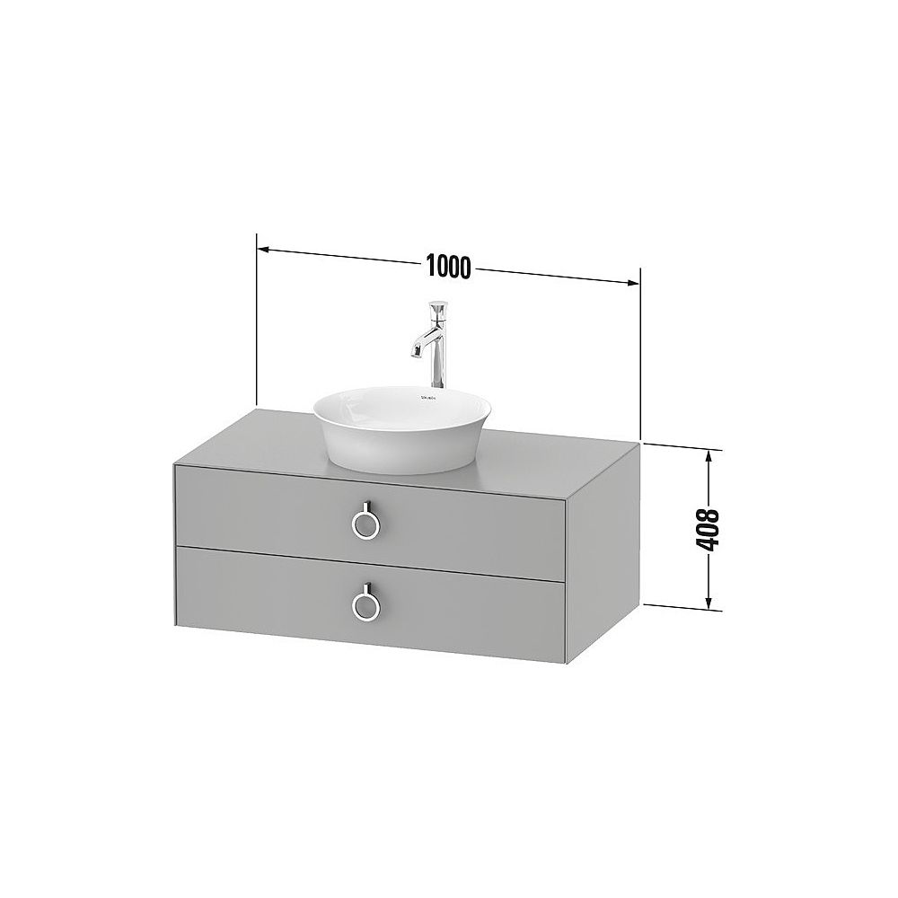 Duravit White Tulip Konsolen-WTU wandh. 550x1000x408mm M mit KSP Eiche Natur massi... DURAVIT-WT49910H592 4063382120533 (Abb. 2)