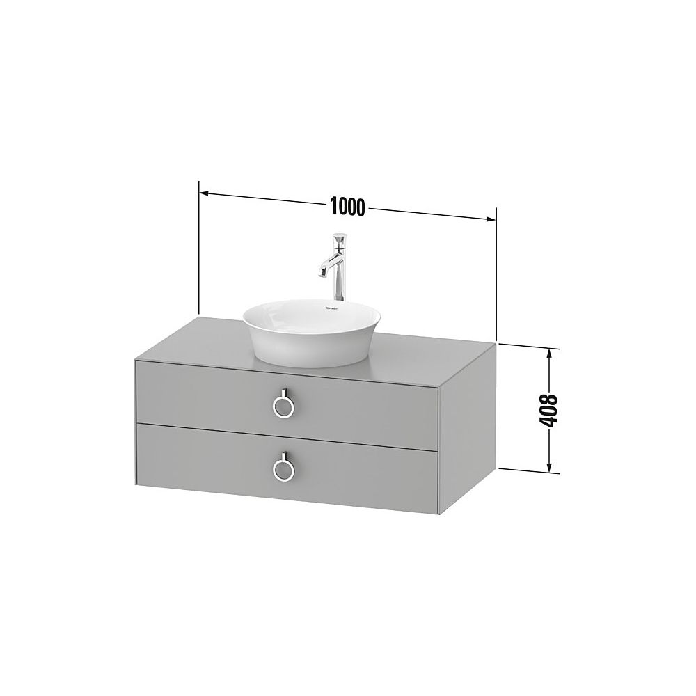 Duravit White Tulip Konsolen-WTU wandh. 550x1000x408mm M mit KSP Eiche Natur massi... DURAVIT-WT49910H592 4063382120533 (Abb. 3)