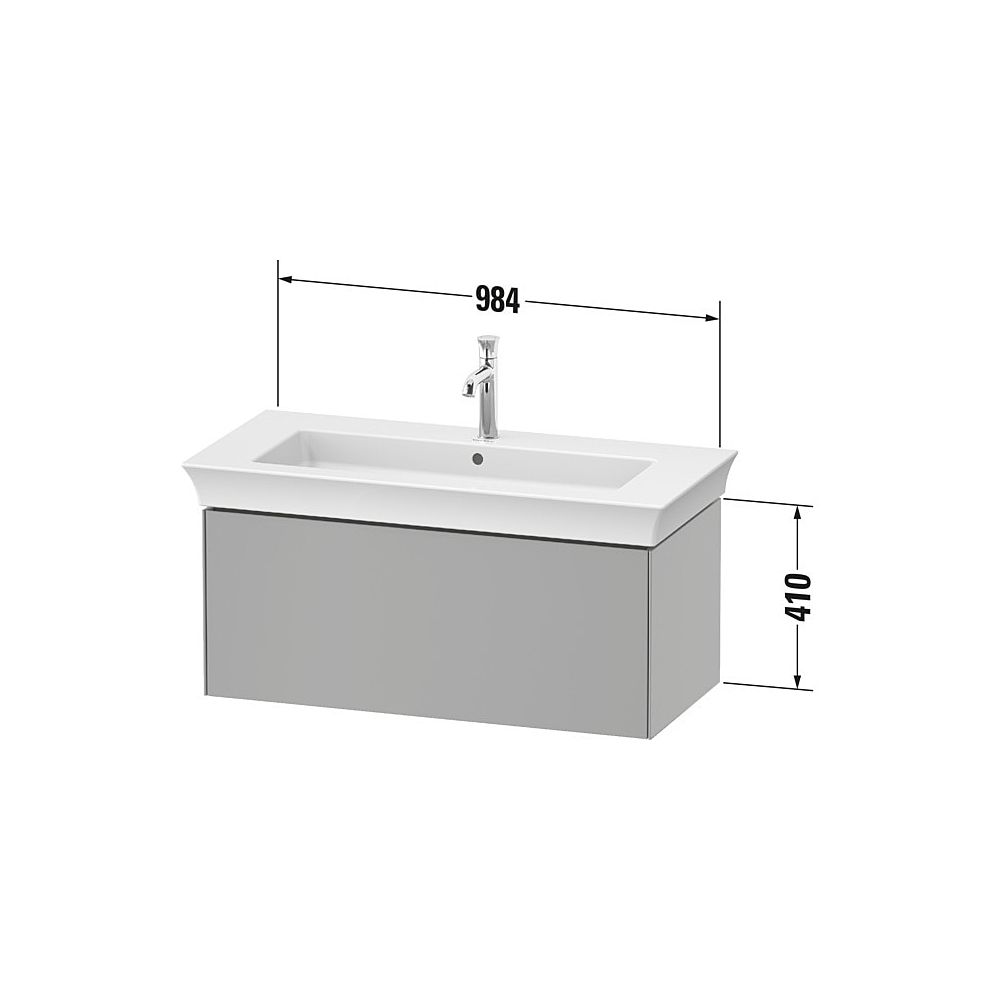 Duravit White Tulip Waschtischunterbau wandh. 458x984x410mm AM Nusb.Matt/Graph... DURAVIT-WT4242077H10010 4063382750716 (Abb. 3)