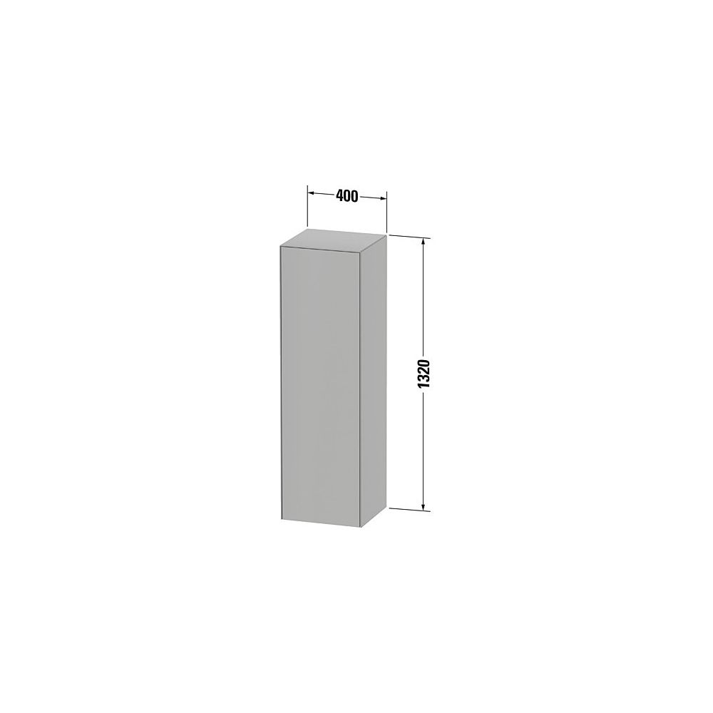 Duravit White Tulip Halbhochschrank Lack 360x400x1320mm Graphit Hochglanz, 1 Tür R... DURAVIT-WT1332RH1H1 4063382122759 (Abb. 3)