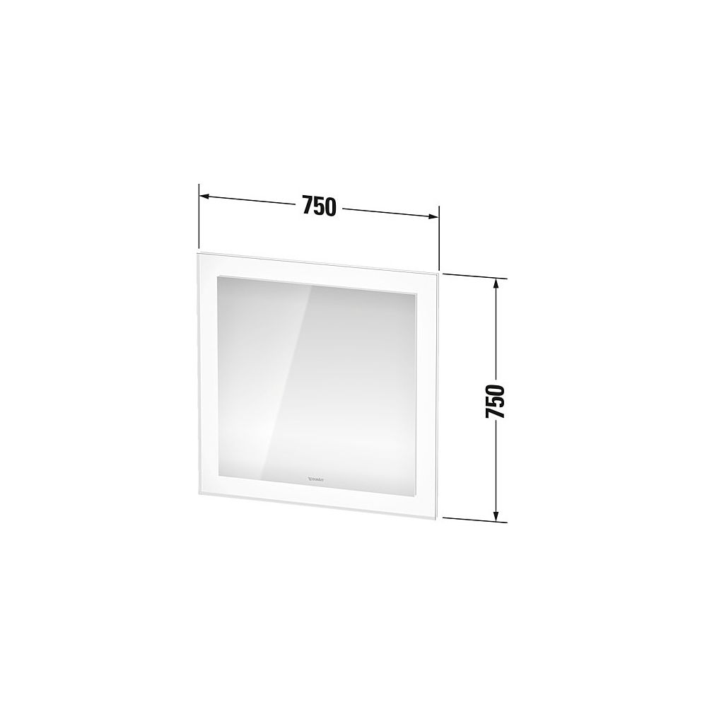 Duravit White Tulip Spiegel Wandmontage 50x750x750mm, Weiß, LED, 38W, Betätigu... DURAVIT-WT7051000000100 4063382550941 (Abb. 3)