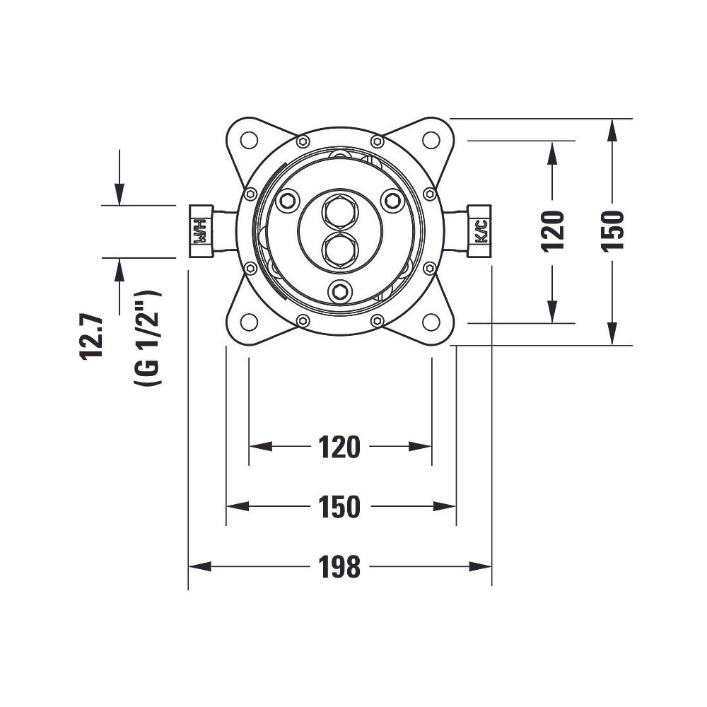 Duravit Grundkörper Unterputz bodenstehend G 1/2"... DURAVIT-GK5900003000 7612158492441 (Abb. 6)