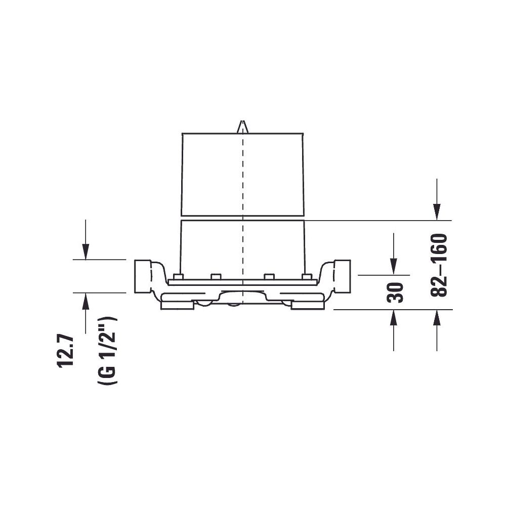 Duravit Grundkörper Unterputz bodenstehend G 1/2"... DURAVIT-GK5900003000 7612158492441 (Abb. 7)