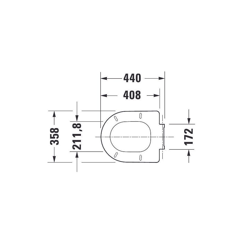 Duravit White Tulip WC-Sitz Weiß Hochglanz, 372x65x466mm, mit Absenkautomatik, Sit... DURAVIT-0027090000 4063382101730 (Abb. 28)