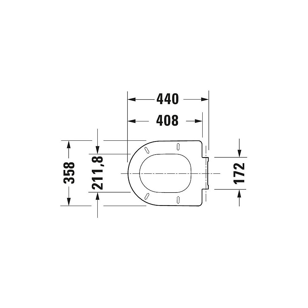 Duravit White Tulip WC-Sitz Weiß Hochglanz, 372x65x466mm, mit Absenkautomatik, Sit... DURAVIT-0027090000 4063382101730 (Abb. 32)
