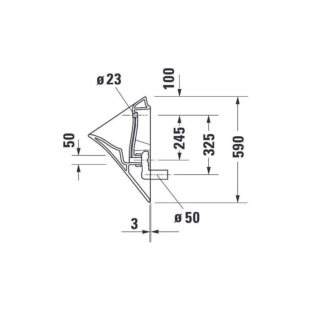 Duravit White Tulip Urinal 340x320x580mm Weiß Hochglanz HYG Rimless, Absauger, mit ... DURAVIT-2817302000 4063382018052 (Abb. 9)