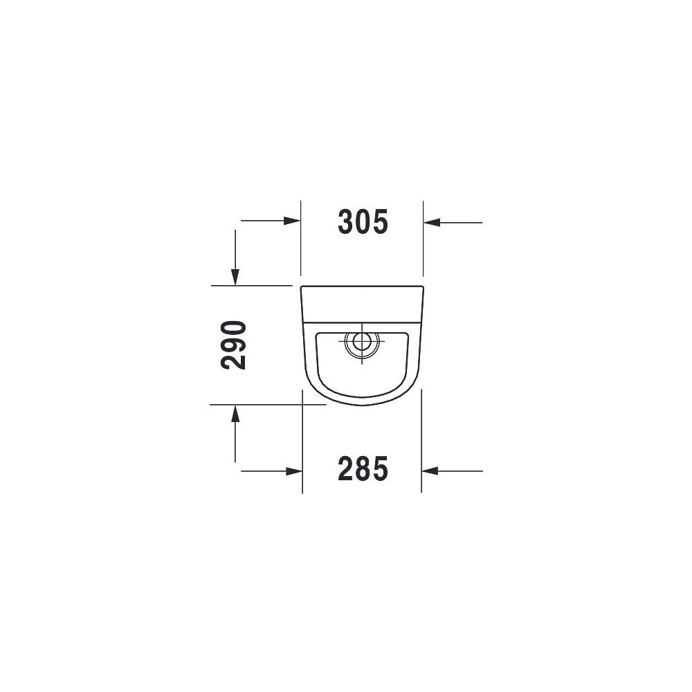 Duravit No.1 Urinal 285x305x565mm Weiß Hochglanz, HYG Verdrängung, mit Spüldüse, Zu... DURAVIT-2819302000 4063382184597 (Abb. 4)