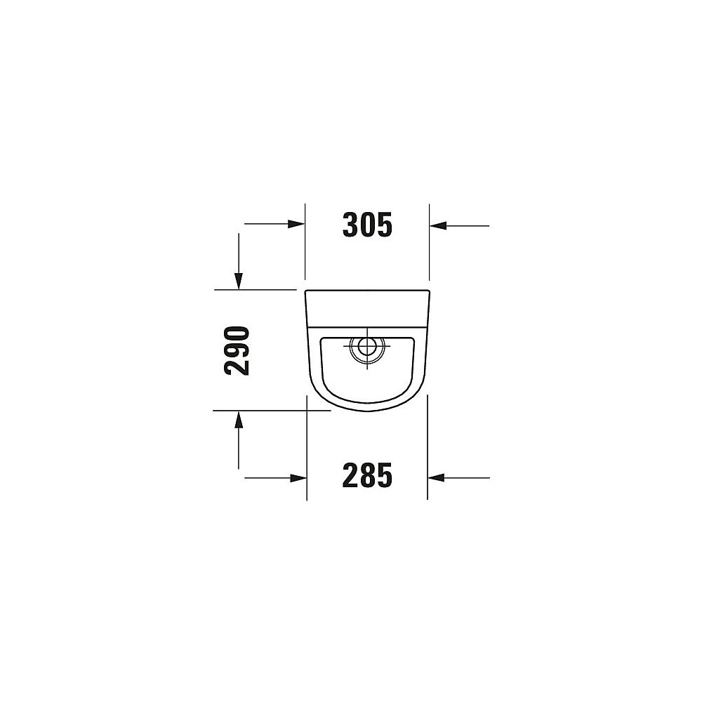 Duravit No.1 Urinal 285x305x565mm Weiß Hochglanz, HYG Verdrängung, mit Spüldüse, Zu... DURAVIT-2819302000 4063382184597 (Abb. 7)