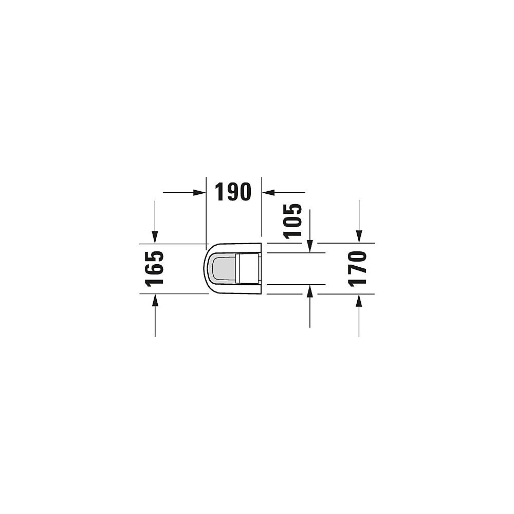 Duravit No.1 Standsäule aus Keramik 190x170x720mm, Weiß Hochglanz, bodenstehend, f... DURAVIT-0858440000 4063382182562 (Abb. 11)