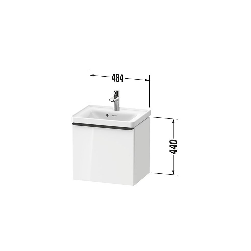 Duravit D-Neo Waschtischunterbau wandhäng. 372x484x440mm Eiche Marmoriert Matt... DURAVIT-DE42480BD550000 4067116345841 (Abb. 2)