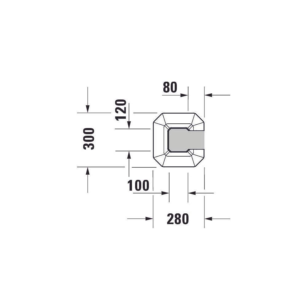 Duravit Serie 1930 Standsäule aus Keramik 300x296x630mm, Weiß Hochglanz, bodensteh... DURAVIT-0857900000 4021534107894 (Abb. 11)