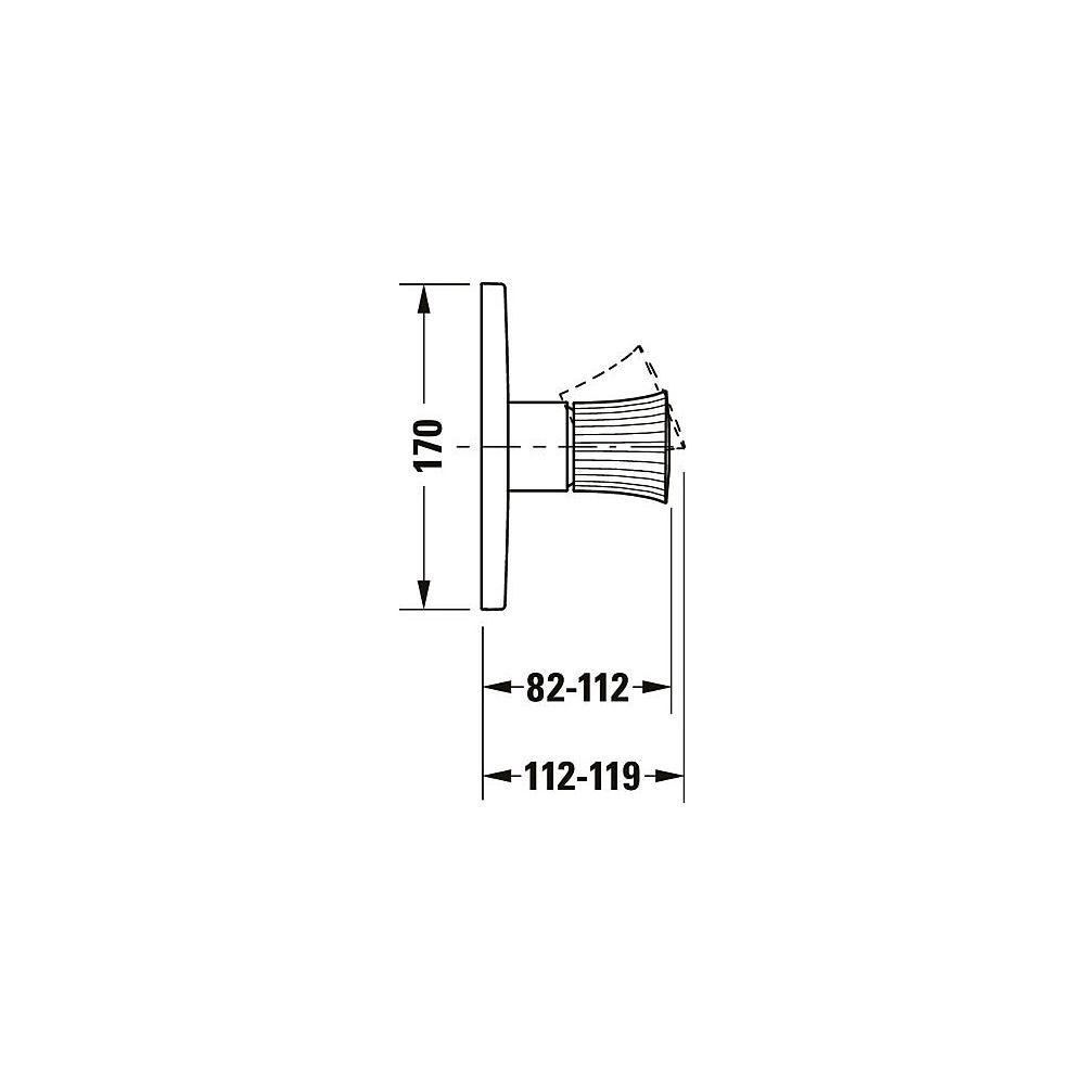 Duravit White Tulip Einhebel-Brausemischer Unterputz, Anzahl Verbraucher 1, Chrom... DURAVIT-WT4210010010 4063382162892 (Abb. 8)