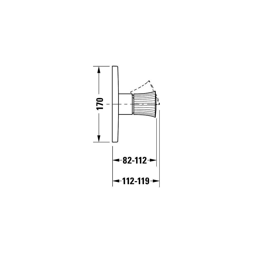 Duravit White Tulip Einhebel-Brausemischer Unterputz, Anzahl Verbraucher 1, Chrom... DURAVIT-WT4210010010 4063382162892 (Abb. 9)