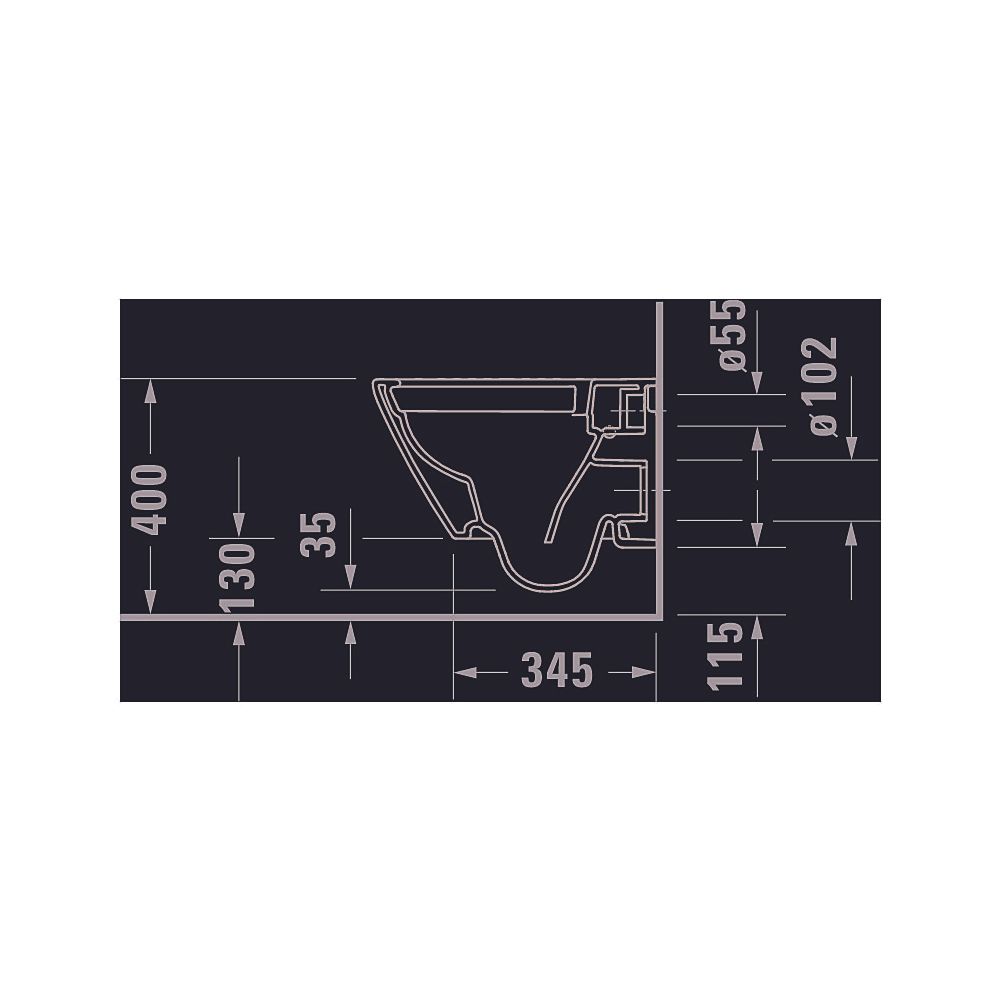 Duravit D-Neo Wand-WC 480x370x365mm, Weiß Hochglanz, 4,5l, Tiefspüler, rimless, wa... DURAVIT-2588090000 4063382135728 (Abb. 16)