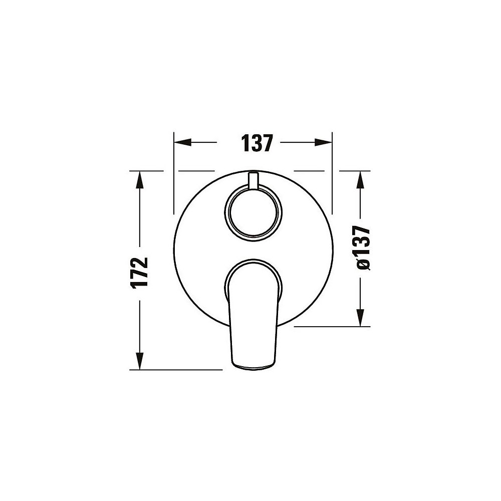 Duravit No.1 Einhebelmischer Unterputz Set, 2 Verbraucher, Chrom, Umstellventil, ... DURAVIT-N15210008010 8000177315978 (Abb. 6)