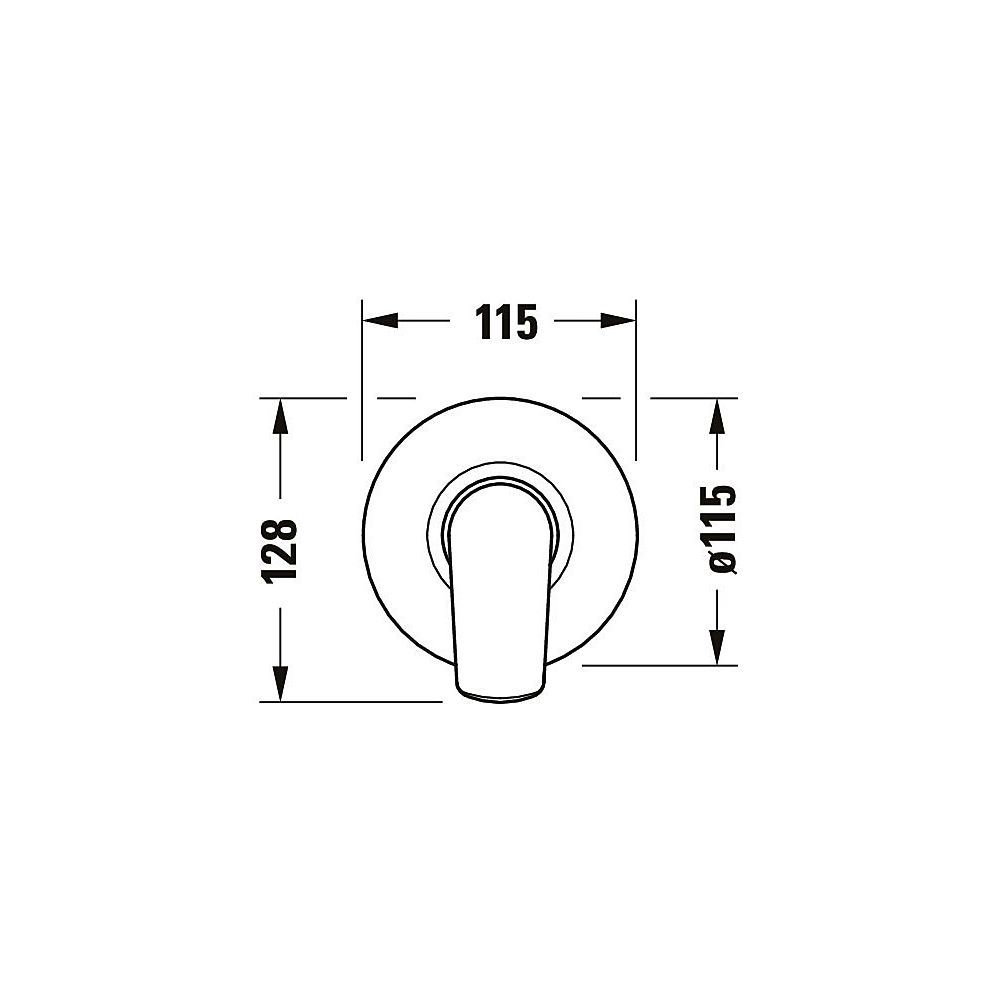 Duravit No.1 Einhebelmischer Unterputz Set, 1 Verbraucher, Chrom, 1 Verbraucher, ... DURAVIT-N14210007010 8000177315961 (Abb. 7)