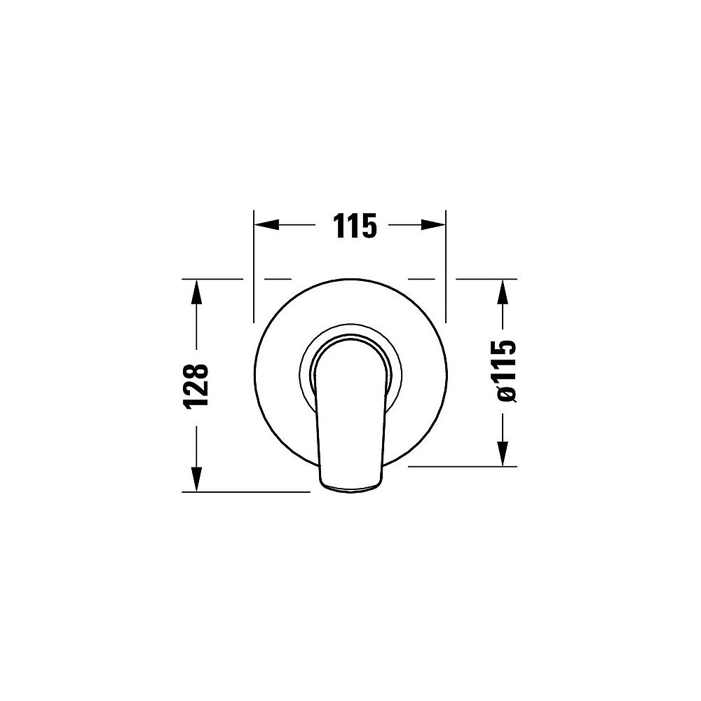 Duravit No.1 Einhebelmischer Unterputz Set, 1 Verbraucher, Chrom, 1 Verbraucher,... DURAVIT-N14210007010 8000177315961 (Abb. 10)