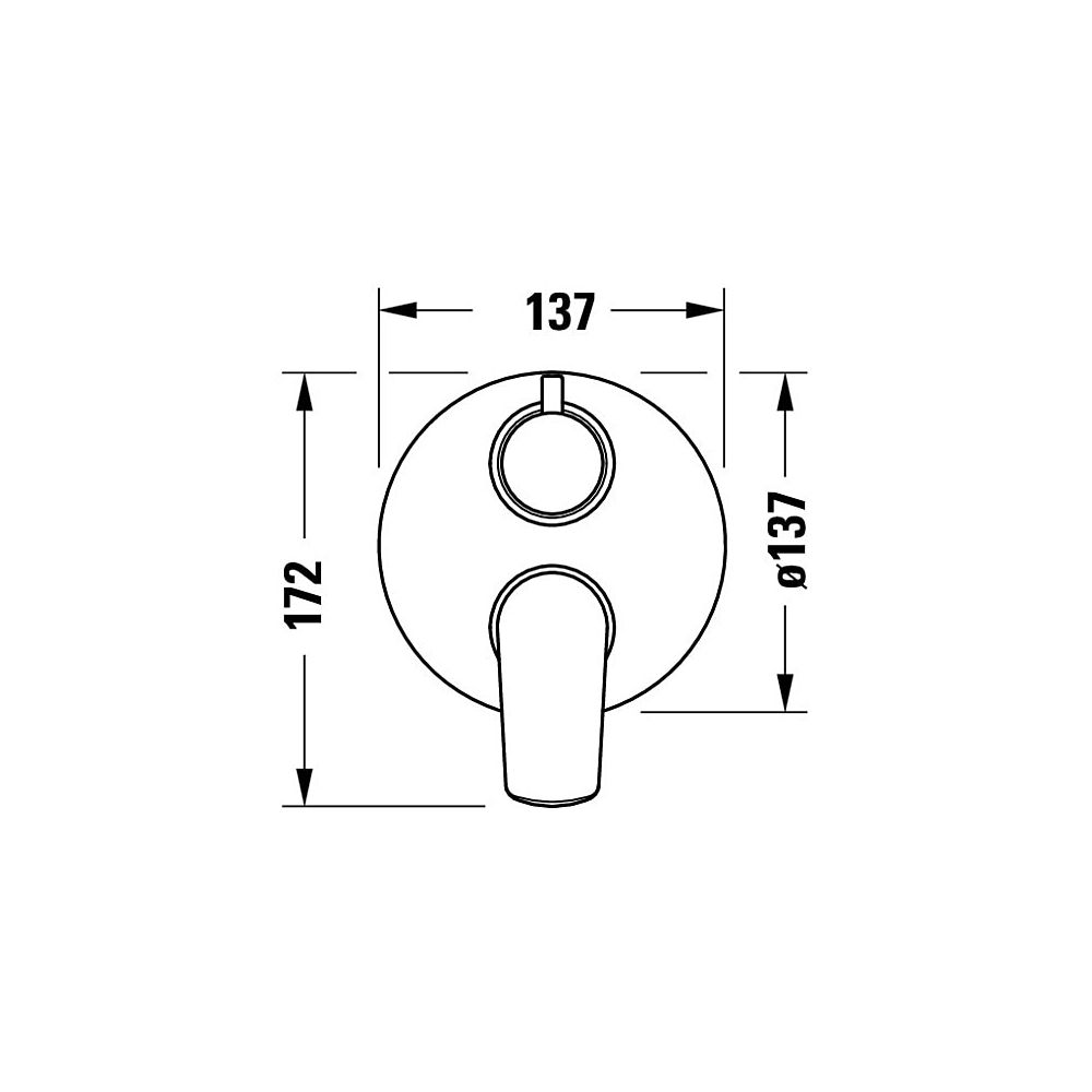 Duravit No.1 Einhebelmischer Unterputz Set, 2 Verbraucher, Chrom, Umstellventil, ... DURAVIT-N15210008010 8000177315978 (Abb. 9)