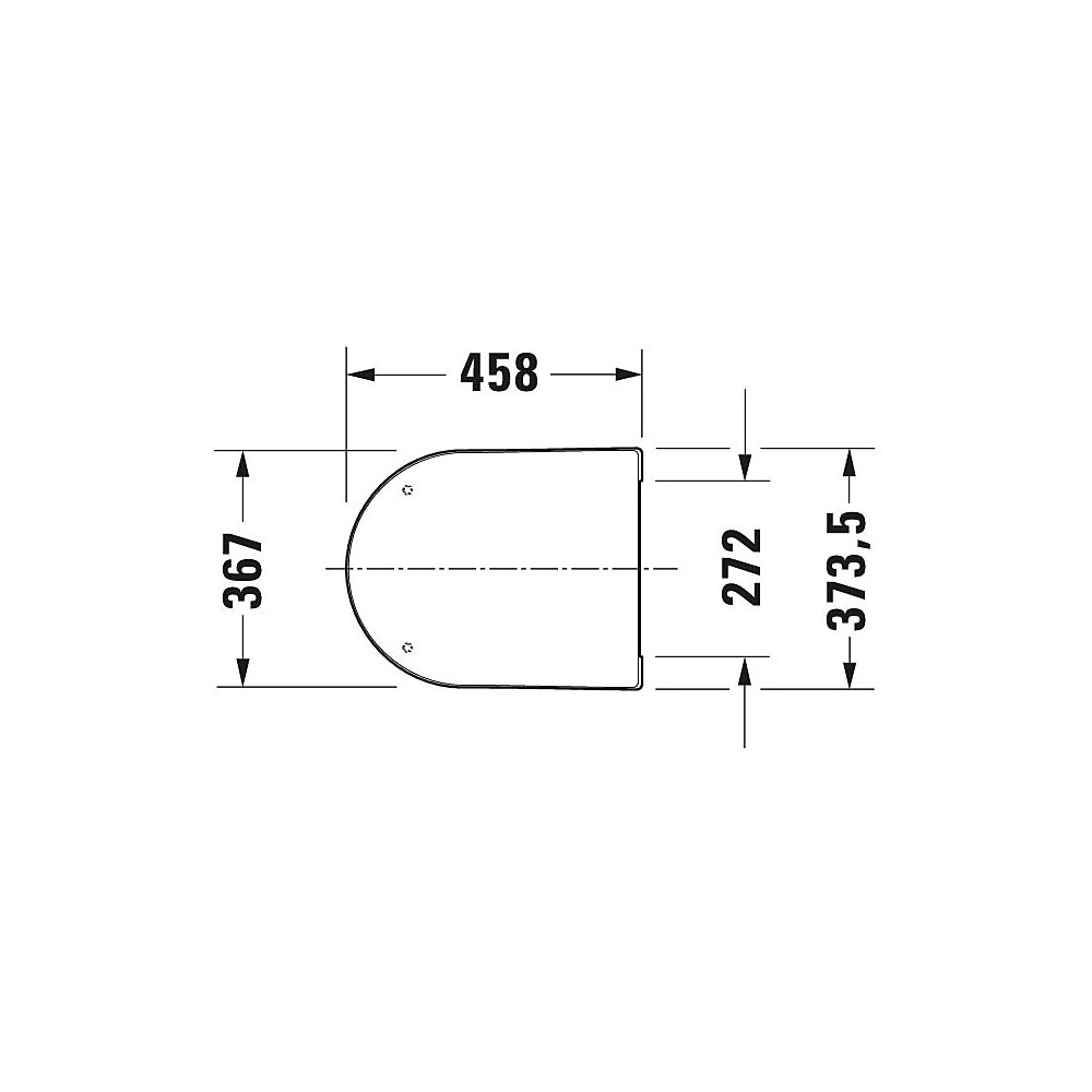 Duravit ME by Starck WC-Sitz Weiß Hochglanz, 374x40x458mm, mit Absenkautomatik, Si... DURAVIT-0020090000 4053424307220 (Abb. 74)