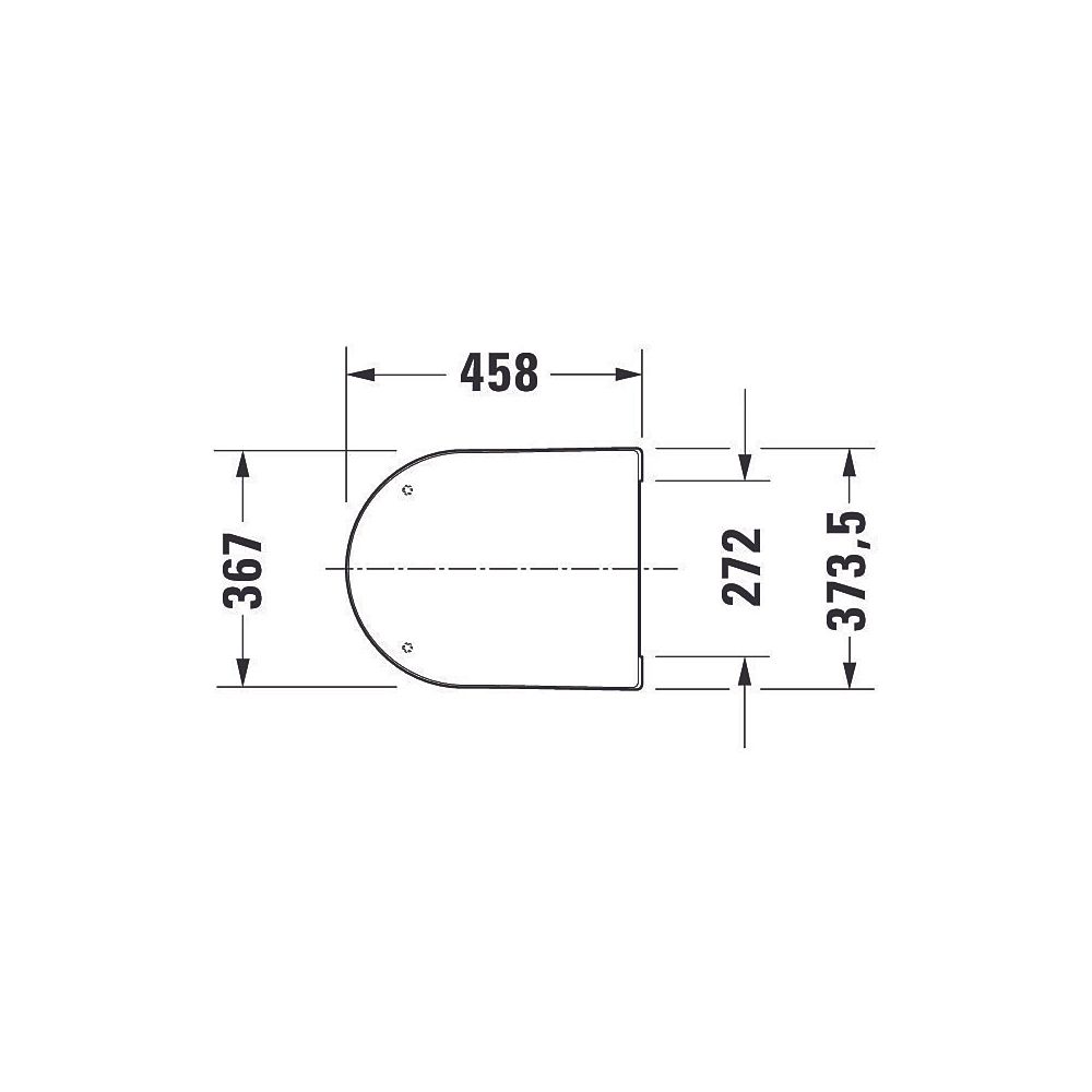 Duravit ME by Starck WC-Sitz Weiß Hochglanz, 374x40x458mm, mit Absenkautomatik, Si... DURAVIT-0020090000 4053424307220 (Abb. 75)