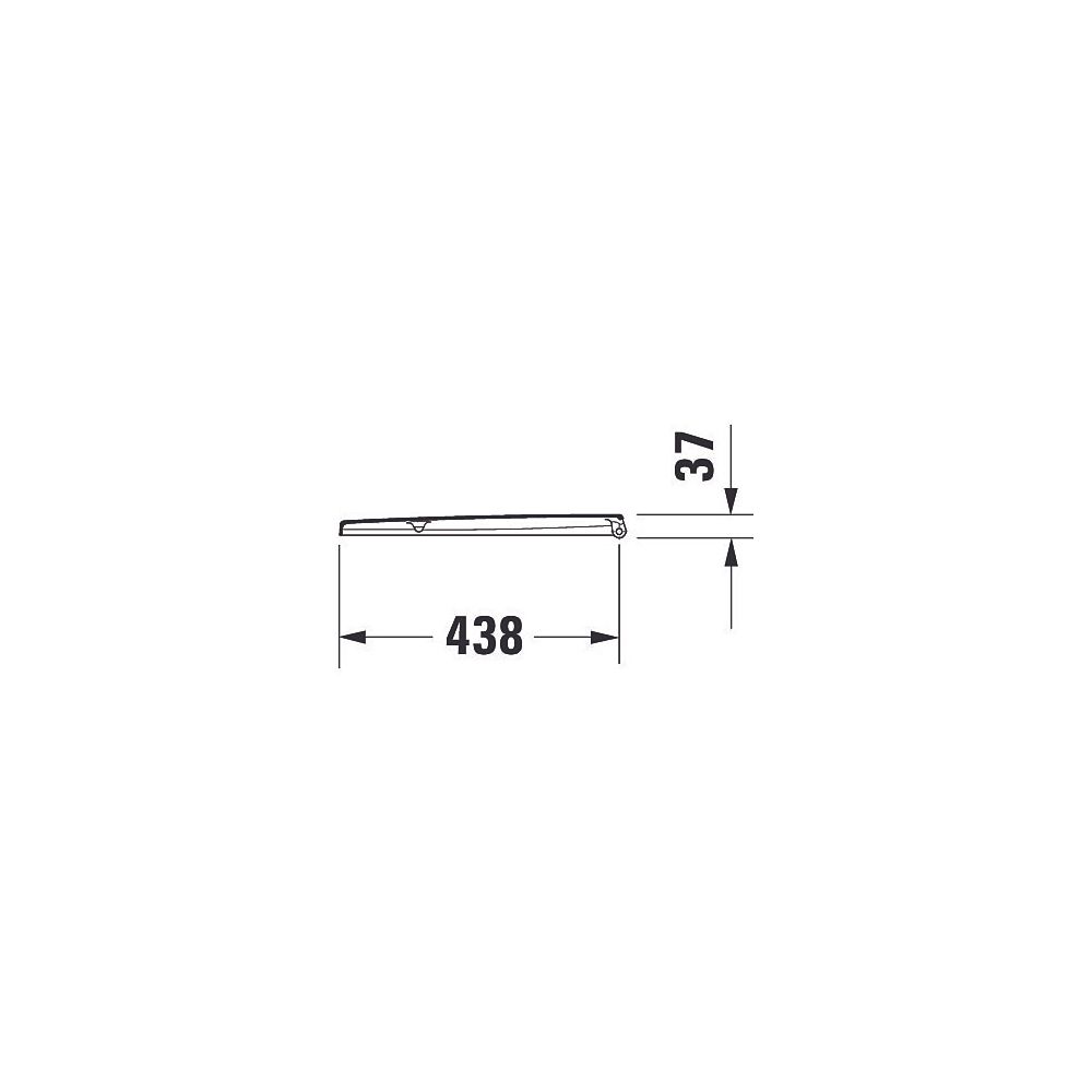 Duravit WC-Sitz, Weiß Hochglanz 360x440x40mm, ohne Absenkautomatik, Edelstahl-Schar... DURAVIT-0063610000 4021534811944 (Abb. 3)