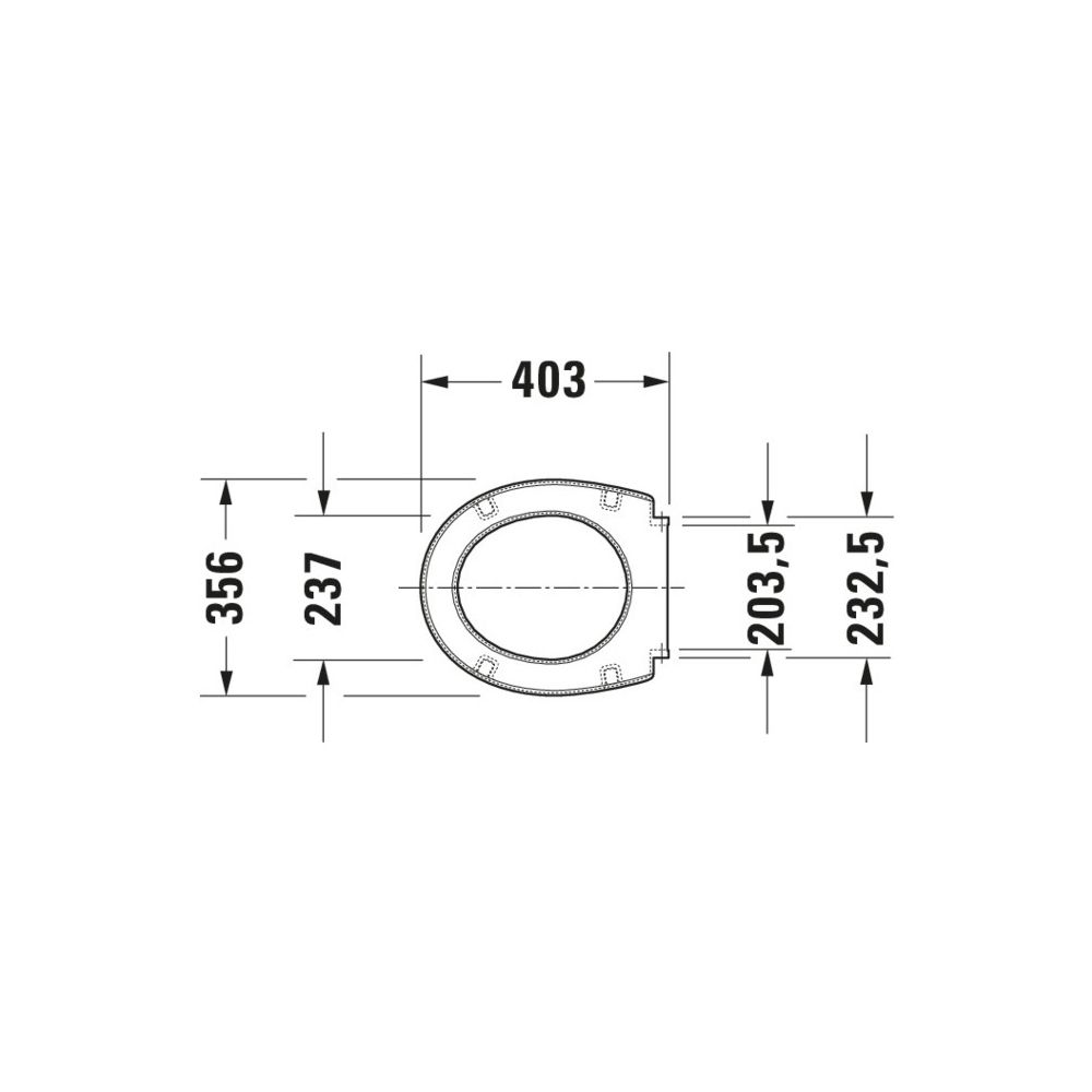 Duravit Design Classics WC-Sitz Weiß Hochglanz 404x37x368mm ohne Absenkautomatik Ed... DURAVIT-0066810000 4021534151712 (Abb. 4)