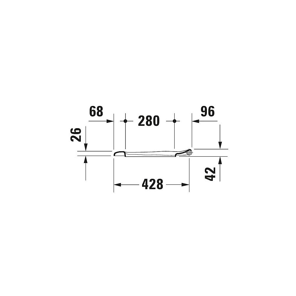Duravit Starck 1 WC-Sitz Weiß HG 420x42x453mm mit Absenkautomatik, Sitzgarnitur ab... DURAVIT-0065880099 4021534843365 (Abb. 21)
