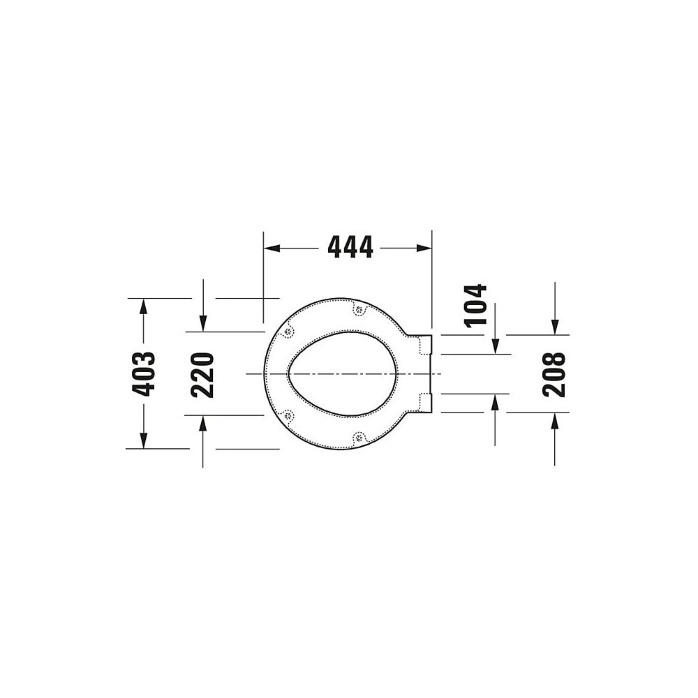 Duravit Starck 1 WC-Sitz Weiß HG 420x42x453mm mit Absenkautomatik, Sitzgarnitur ab... DURAVIT-0065880099 4021534843365 (Abb. 23)