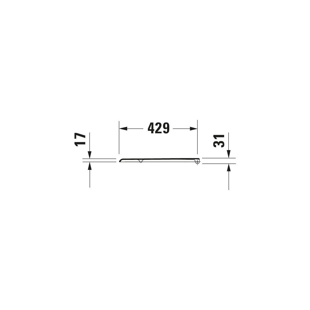 Duravit WC-Sitz, Weiß Hochglanz 363x46x439mm, ohne Absenkautomatik, Edelstahl-Schar... DURAVIT-0066910000 4021534168314 (Abb. 3)