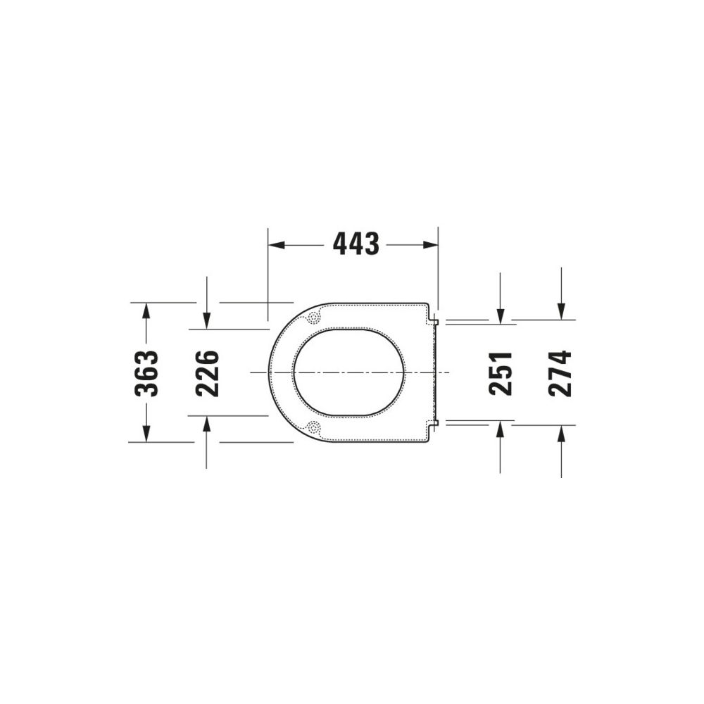 Duravit WC-Sitz, Weiß Hochglanz 363x46x439mm, ohne Absenkautomatik, Edelstahl-Schar... DURAVIT-0066910000 4021534168314 (Abb. 4)