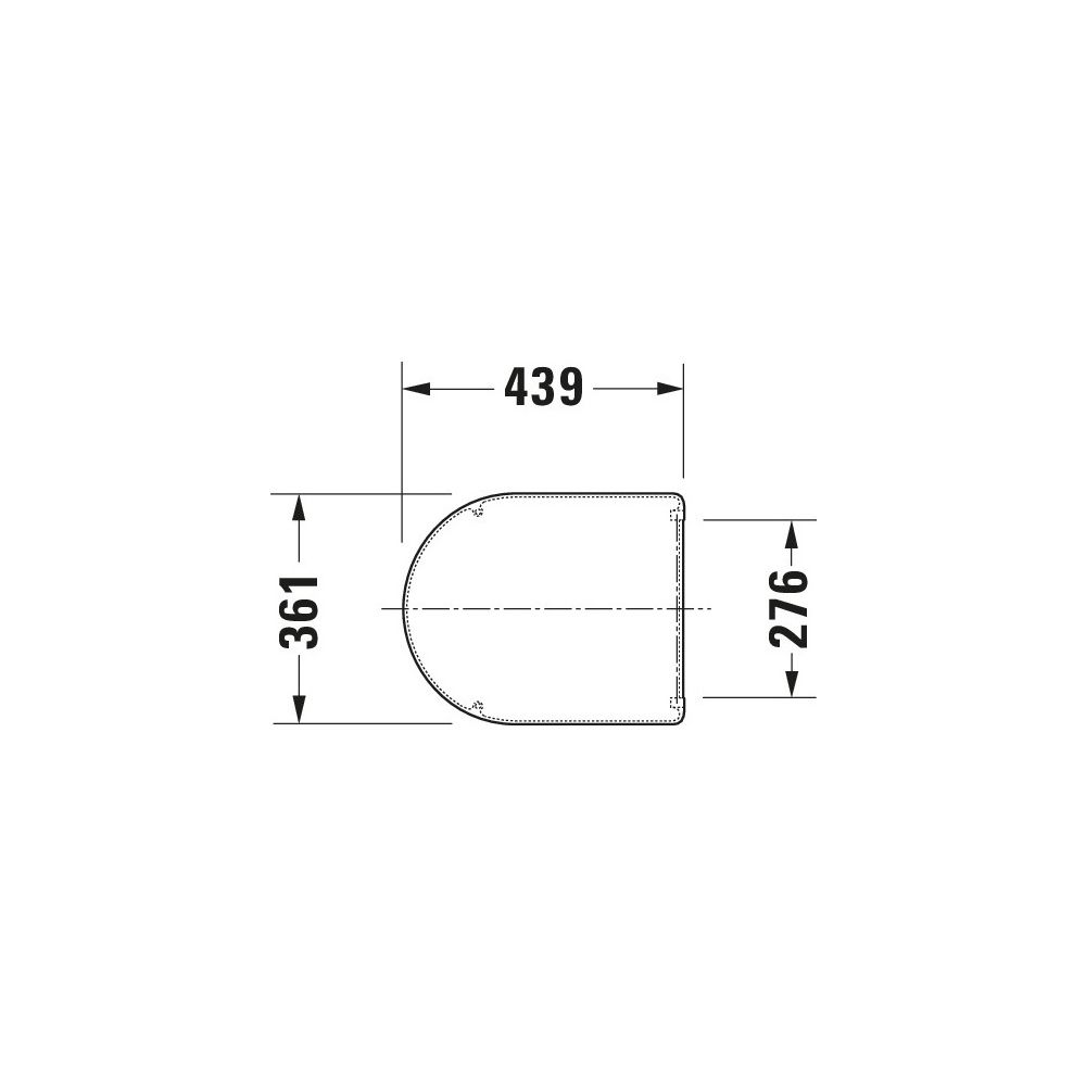 Duravit WC-Sitz, Weiß Hochglanz 363x46x439mm, ohne Absenkautomatik, Edelstahl-Schar... DURAVIT-0066910000 4021534168314 (Abb. 5)