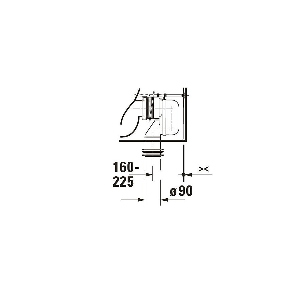 Duravit ME by Starck Stand WC für Kombination 650x370x415mm, Weiß Hochglanz, Hygien... DURAVIT-2005092000 4063382102157 (Abb. 8)