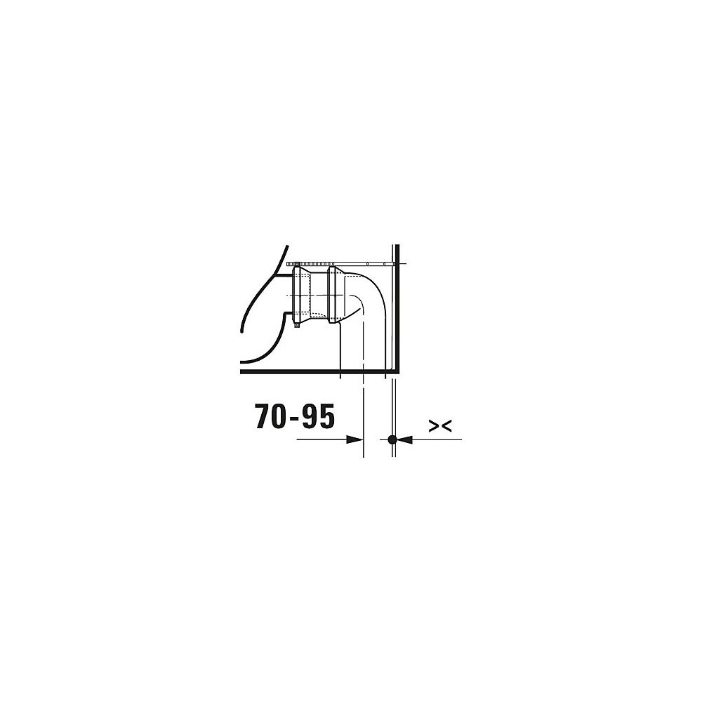 Duravit ME by Starck Stand WC für Kombination 650x370x415mm, Weiß Hochglanz, Hygie... DURAVIT-2005092000 4063382102157 (Abb. 18)