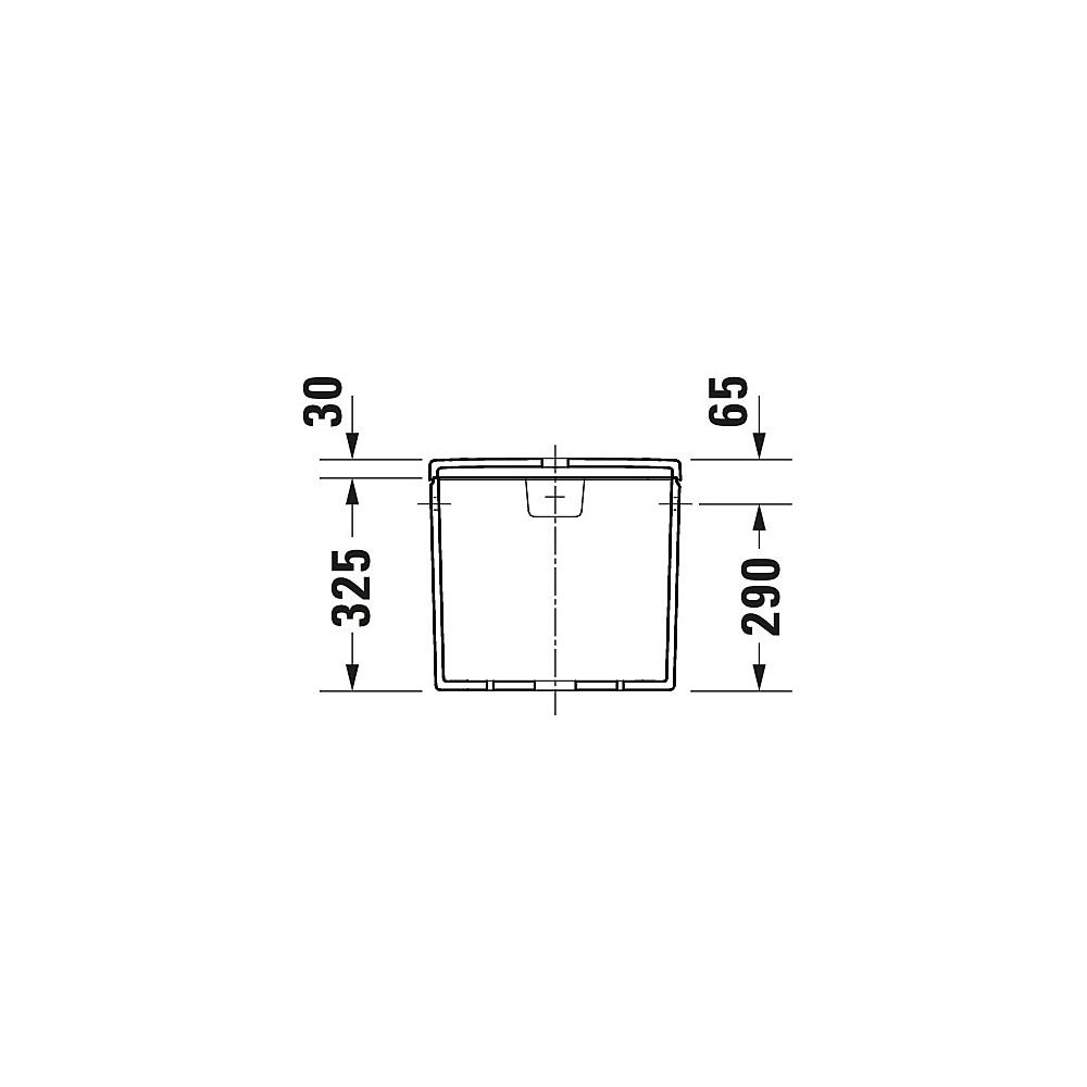 Duravit No.1 Spülkasten aus Keramik 170x390x355mm, Weiß, 6/3l, Dual Flush, Wasseran... DURAVIT-0941000005 4053424507637 (Abb. 6)